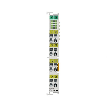 Beckhoff EtherCAT Terminal, 8-channel analog input, voltage, 0.10 V, 12 bit, single-ended EL3068